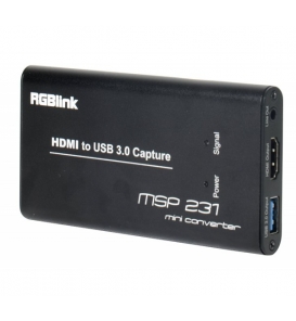 RGBlink MSP231 — HDMI to USB 3.0 Portatif Video Capture (Görüntü Yakalama) Adaptörü
