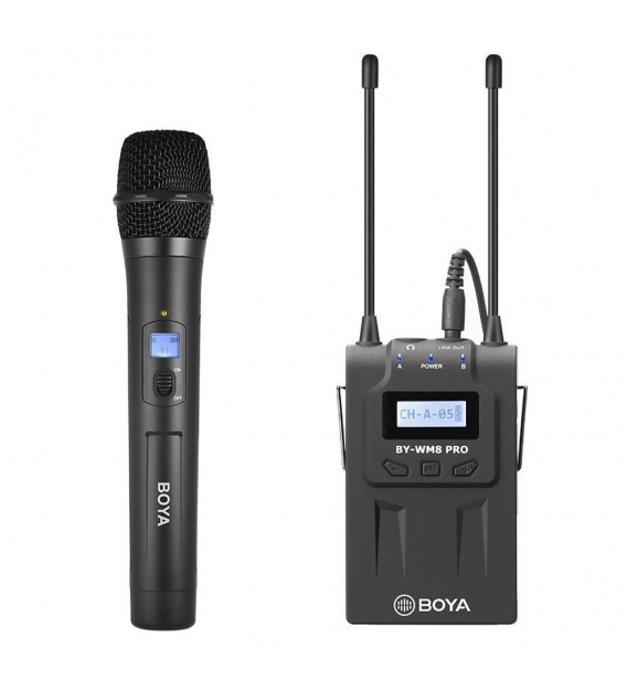Boya BY-WM8 Pro Kit-3 Kablosuz El Mikrofonu Seti