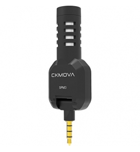 Ckmova Spm3 Kamera ve Telefonlar Için 3.5mm Konnektörlü Kompakt Mikrofon